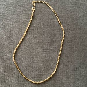 gold Target Jewelry Rope Chain Necklace 14”-20” necklace adjustable